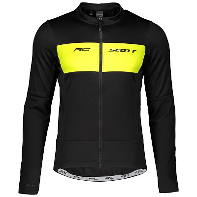 Превью  Велокуртка SCOTT RC Warm Hybrid WB Black/Sulphur Yellow